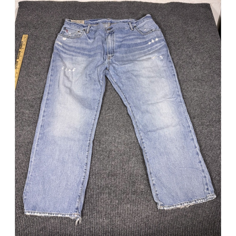 Polo Ralph Lauren Hampton Jeans Straight Leg Size 44B 44x28 Relaxed Fit Baggy